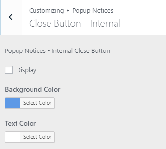 Popup Notices for WooCommerce - customizer-close-button-internal